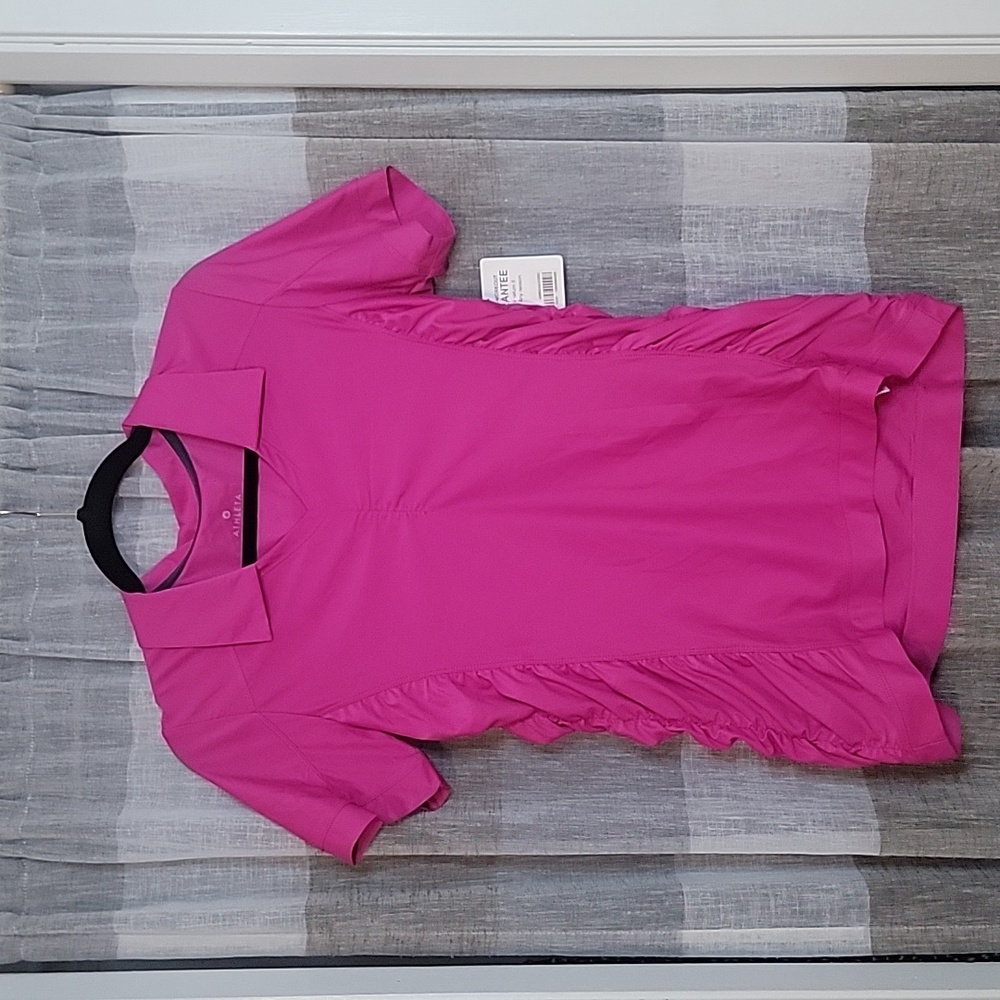 NWT Athleta Ruched Golf Tennis Polo Shirt Size S